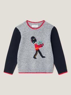 Monsoon Kids' Christmas London King's Guard Jumper, Grey, Grey