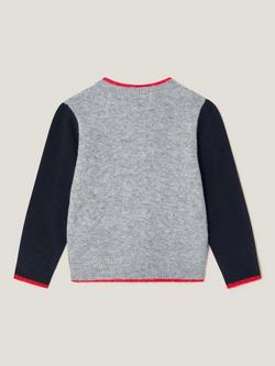 Monsoon Kids' Christmas London King's Guard Jumper, Grey - view 2, Grey
