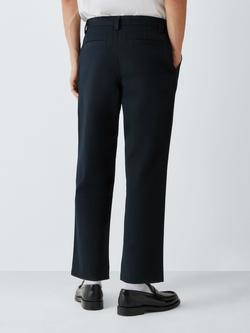 John Lewis Cotton Straight Fit Trousers, Sky Captain - view 2, Sky Captain