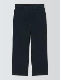 John Lewis Cotton Straight Fit Chino Trousers, Sky Captain, Sky Captain