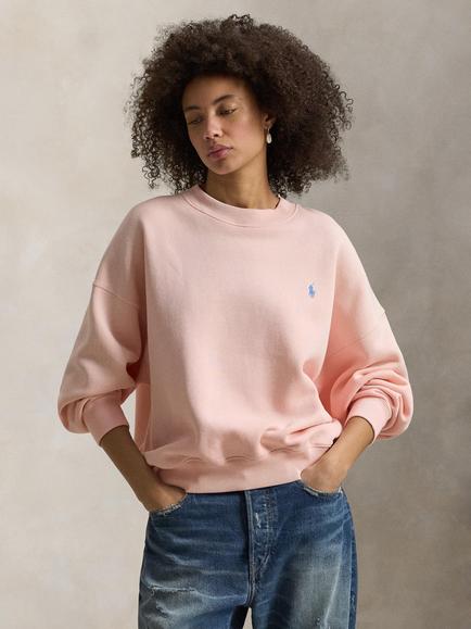 Polo Ralph Lauren Logo Fleece Sweatshirt, Pink Sand, Pink Sand