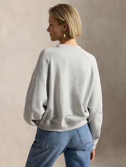 Polo Ralph Lauren Garment Dyed Bear Sweatshirt, Grey/Multi - view 2, Grey/Multi