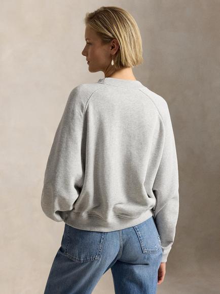 Polo Ralph Lauren Garment Dyed Bear Sweatshirt, Grey/Multi - view 2, Grey/Multi