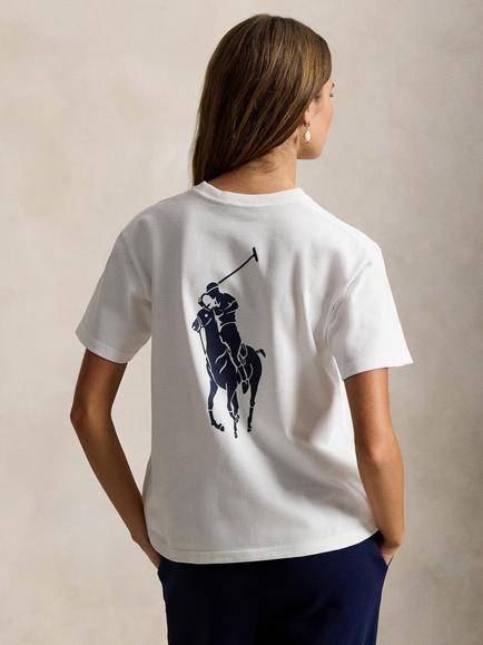 Polo Ralph Lauren Crew Neck Logo Back T-Shirt, White - view 2, White