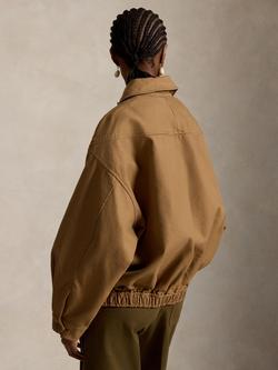 Polo Ralph Lauren Double Faced Bomber Jacket, Tan - view 2, Tan