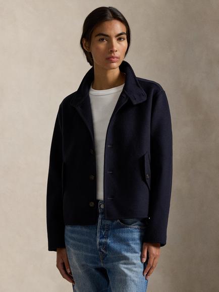 Polo Ralph Lauren Double Faced Pure Wool Jacket, Navy, Navy