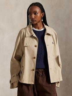 Polo Ralph Lauren Woven Cotton Twill Jacket, Beige