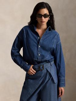 Polo Ralph Lauren Denim Tuxedo Shirt, Blue, Blue