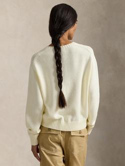 Polo Ralph Lauren Polo Bear Cotton Crew Neck Sweater - view 2, Parchment Cream