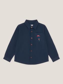Monsoon Kids' Cotton Twill London King's Guard Shirt, Blue, Blue