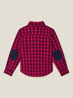 Monsoon Kids' Tartan Shirt & Bow Tie Set, Red - view 2, Red