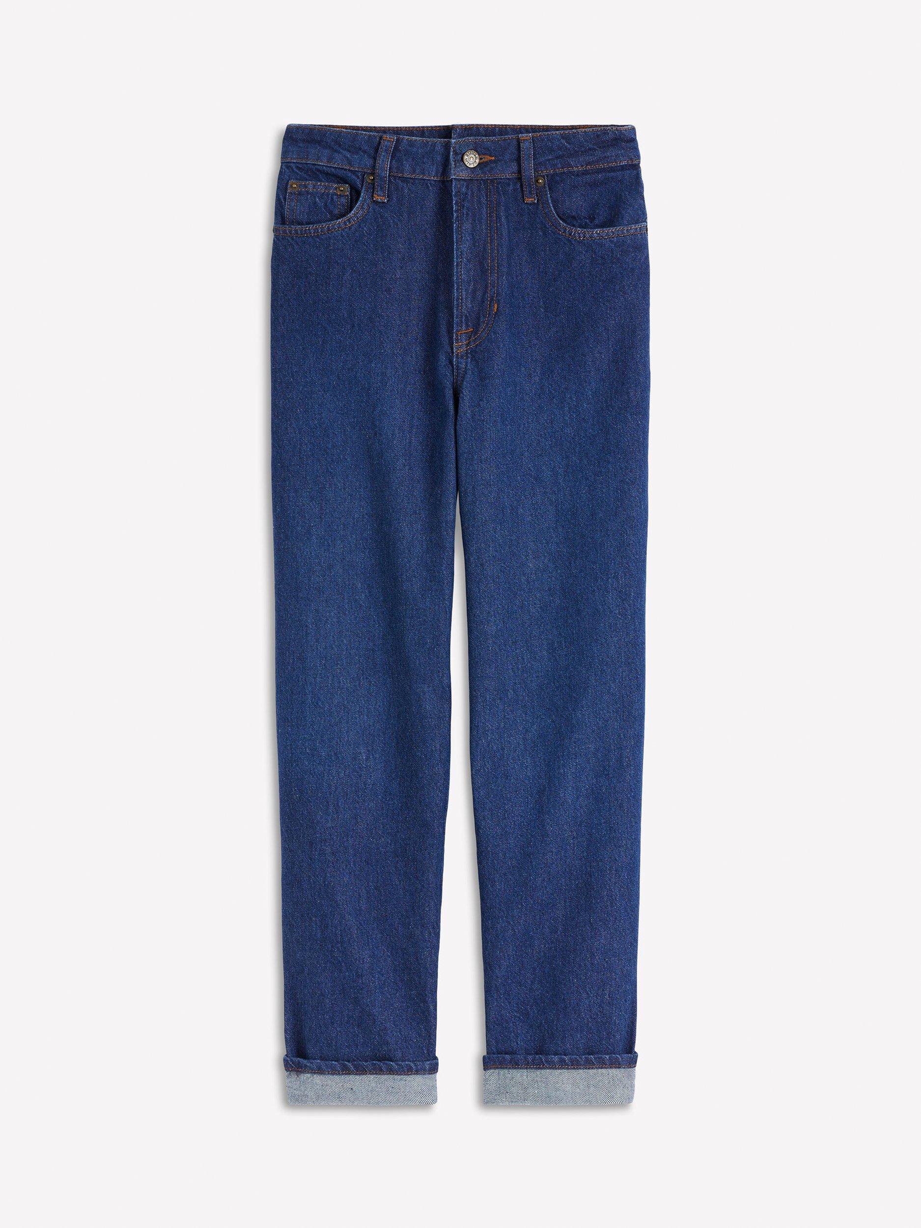 Product image 6 of 6, which shows Boden Mid Rise Relaxed Jeans, Indigo, 27R