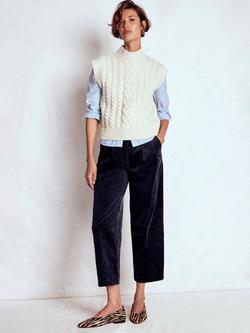 Boden Bloomsbury Corduroy Trousers, Navy, Navy