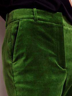 Boden Canonbury Velvet Trousers - view 2, Green Fir
