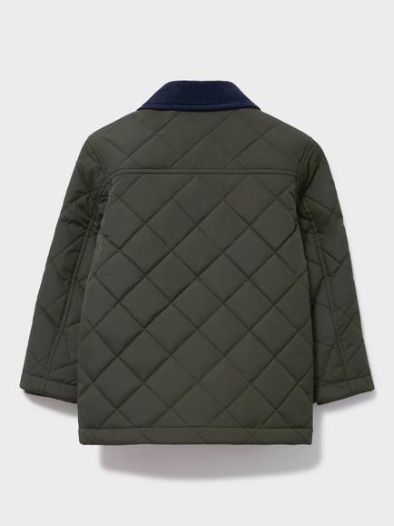 Crew Clothing Kids' Quilted Jacket, Mid Green - view 2, Mid Green