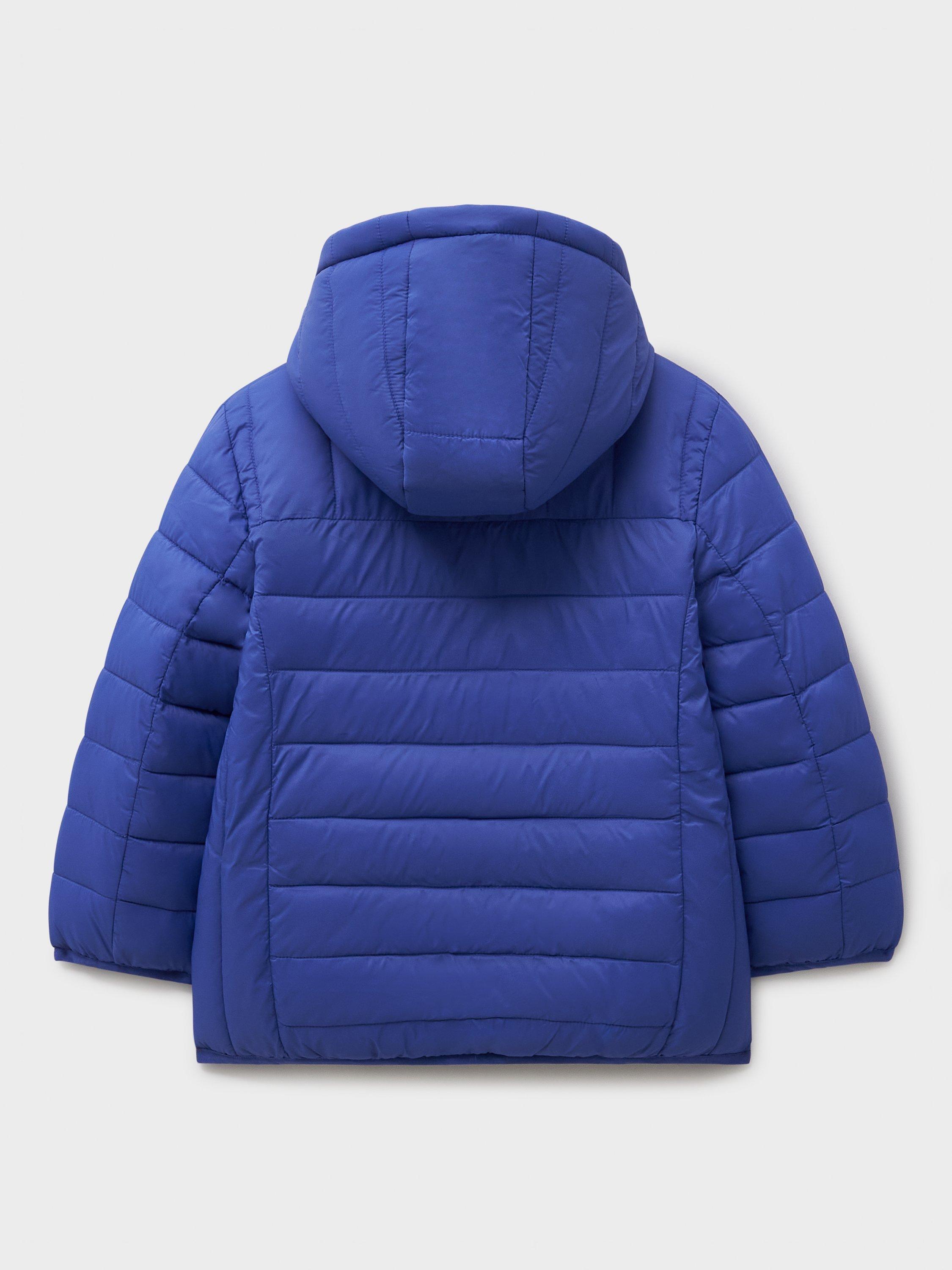 Product image 2 of 3, which shows Crew Clothing Kids' Reversible Lowther Jacket, Multi Blue, 8-9 years