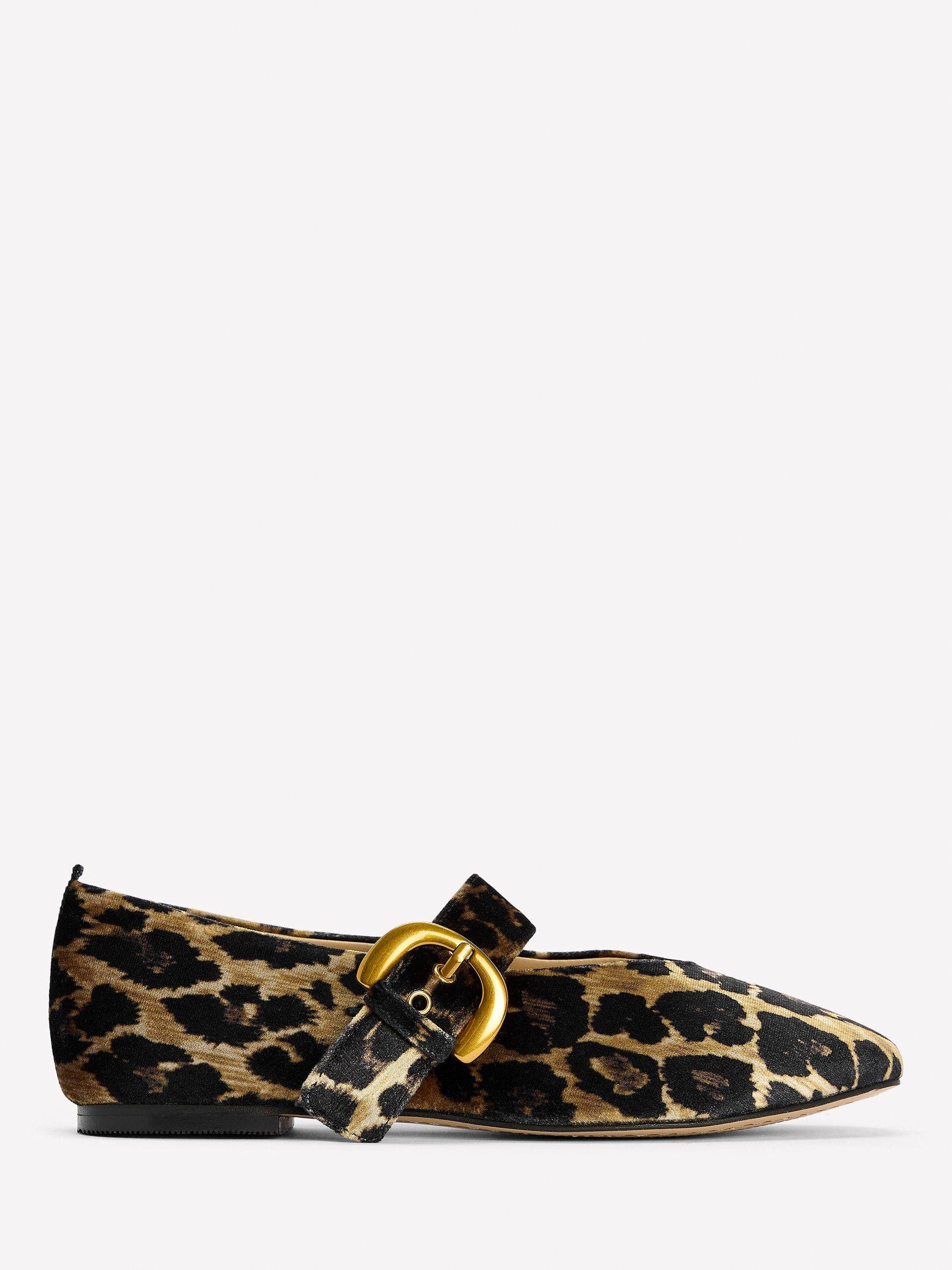 Product image 1 of 5, which shows Boden Kylie Buckle Leopard Print Mary Jane Pumps, Multi, 4