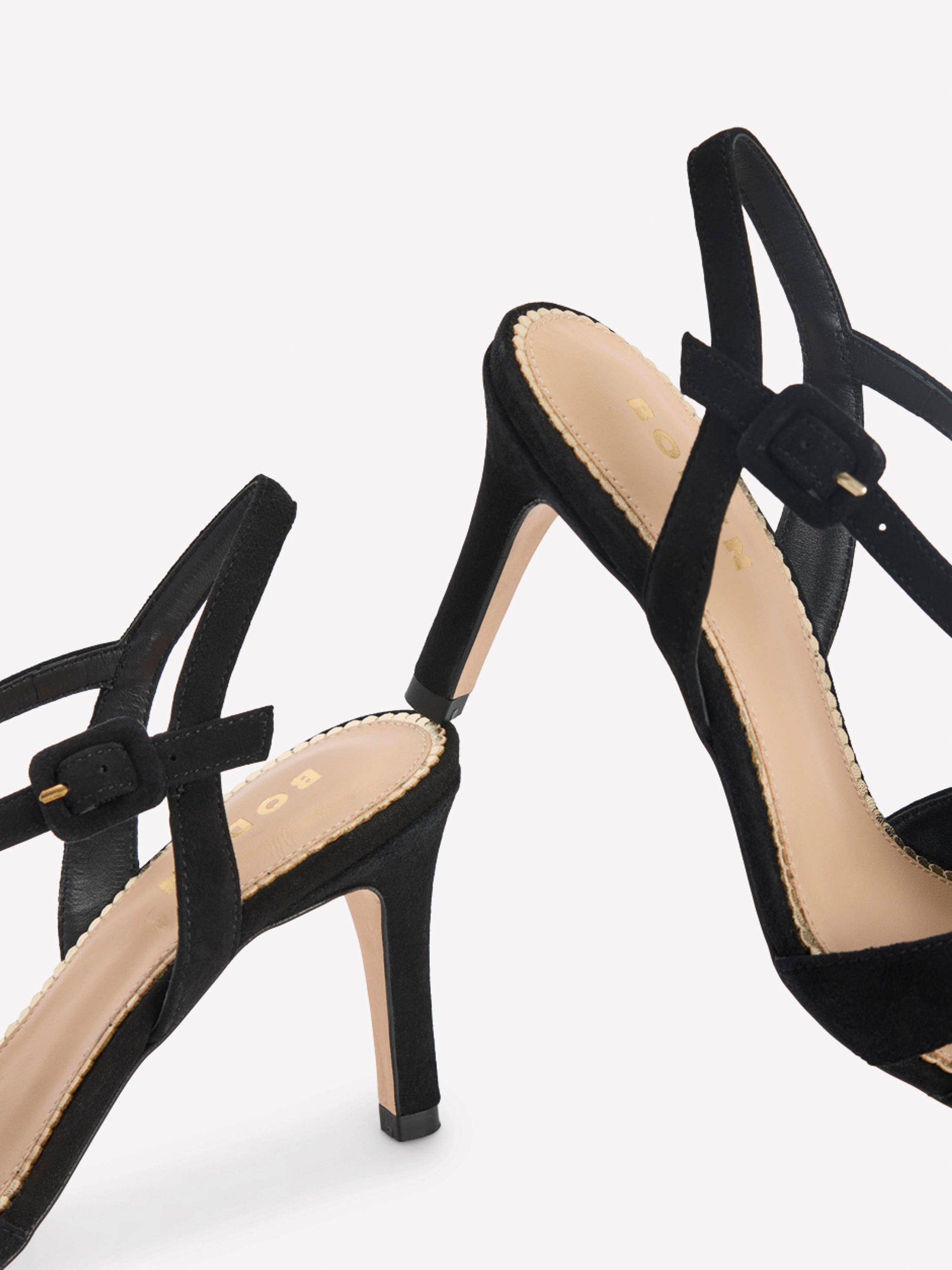 Product image 3 of 5, which shows Boden Interlock Suede Court Shoes, Black, 7