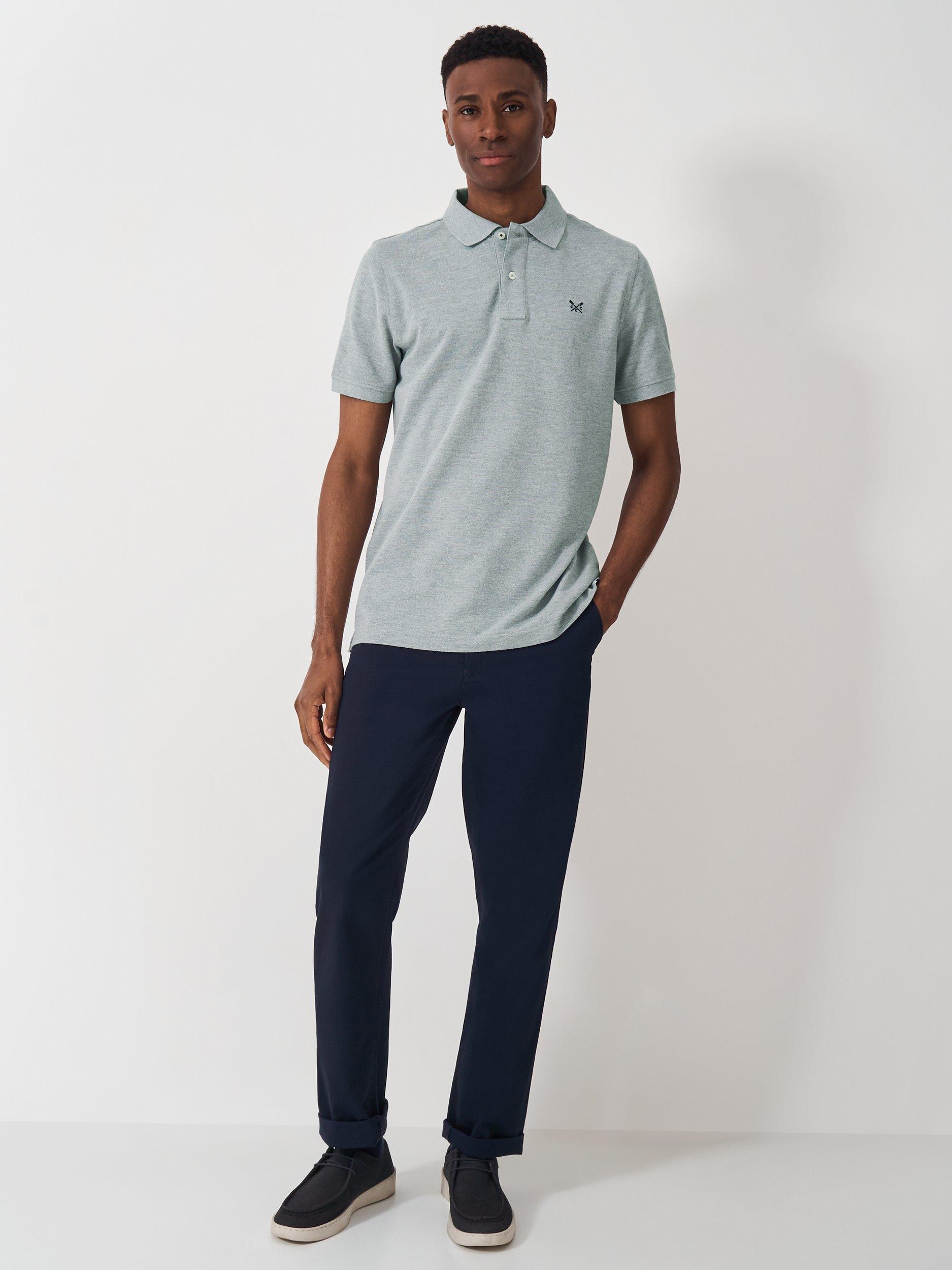 Product image 3 of 5, which shows Crew Clothing Polo Shirt, Graphite Grey, L