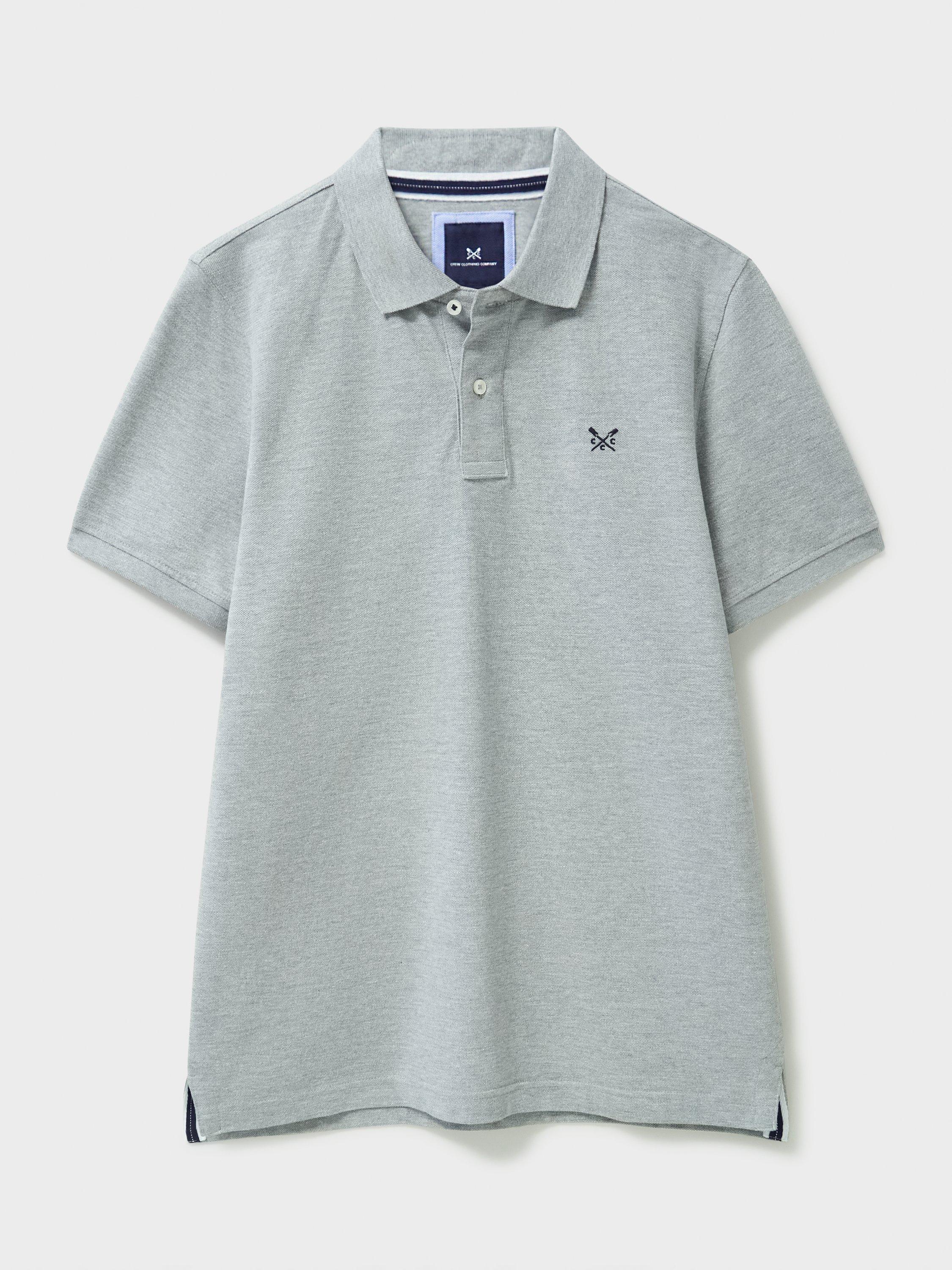 Product image 5 of 5, which shows Crew Clothing Polo Shirt, Graphite Grey, L