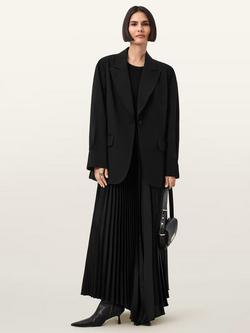 AllSaints Alassett Oversized Blazer, Black, Black