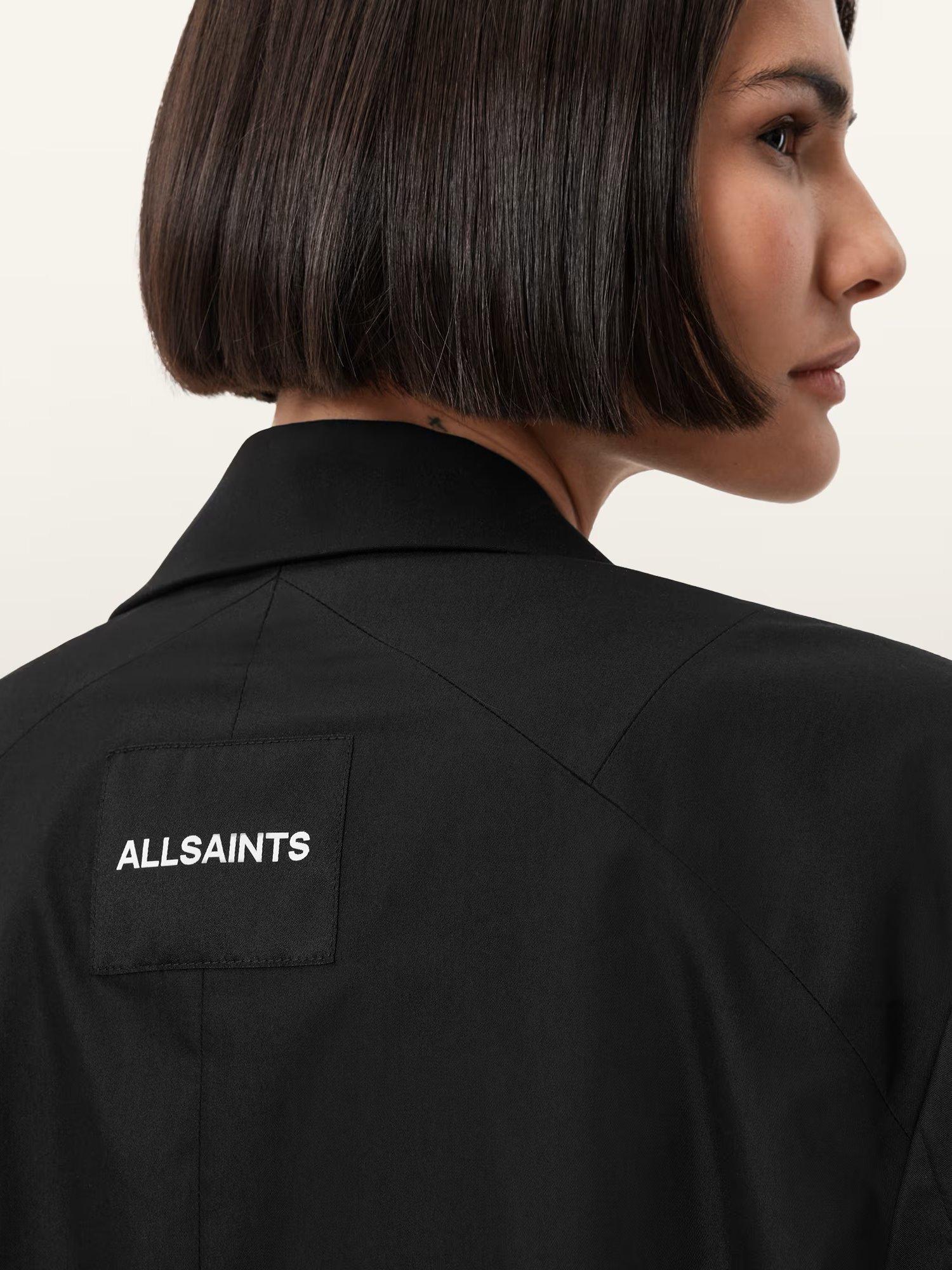 Product image 5 of 6, which shows AllSaints Alassett Oversized Blazer, Black, 10