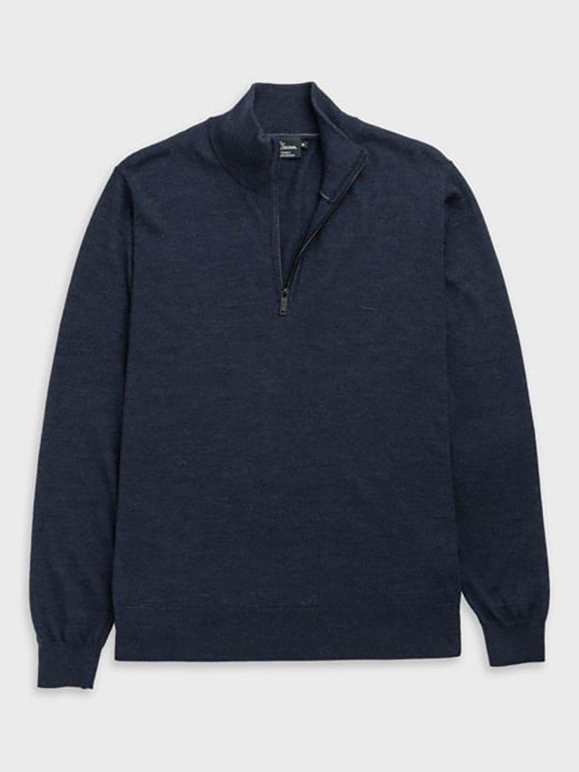 Product image 4 of 11, which shows Rodd & Gunn Nobles Zip-Neck Sweatshirt, Midnight, XS