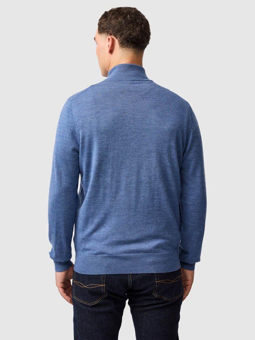 Product image 3 of 6, which shows Rodd & Gunn Nobles Zip-Neck Sweatshirt, Ocean, XS