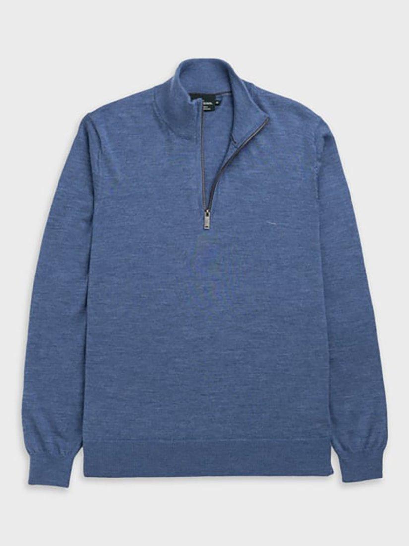 Product image 4 of 6, which shows Rodd & Gunn Nobles Zip-Neck Sweatshirt, Ocean, XS