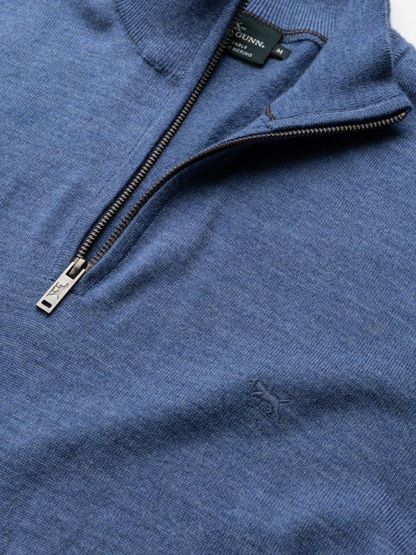 Product image 5 of 6, which shows Rodd & Gunn Nobles Zip-Neck Sweatshirt, Ocean, XS