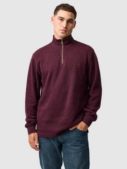 Rodd & Gunn Alton Ave Cotton Quarter Zip Neck Sweatshirt, Black Fig