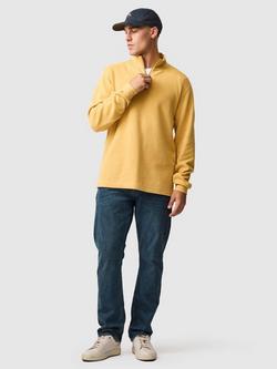 Rodd & Gunn Alton Ave Cotton Quarter Zip Neck Sweatshirt - view 2, Mustard