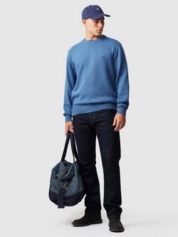 Rodd & Gunn Gunn Knitted Cotton Crew Neck Jumper - view 2, Topaz
