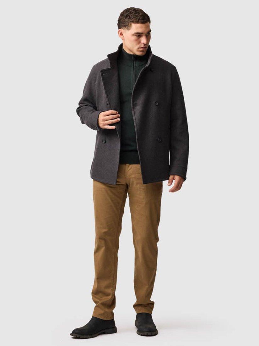 Product image 2 of 6, which shows Rodd & Gunn Nobles Zip-Neck Sweatshirt, Forest, XS