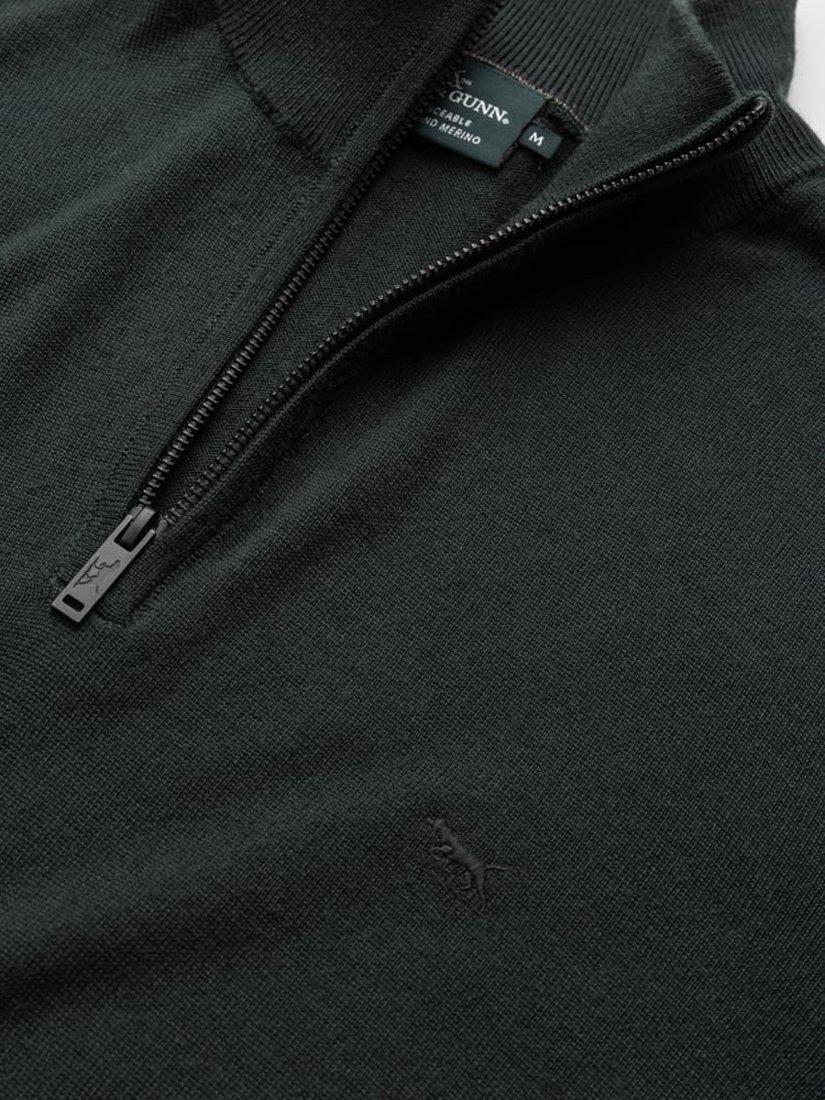 Product image 5 of 6, which shows Rodd & Gunn Nobles Zip-Neck Sweatshirt, Forest, XS