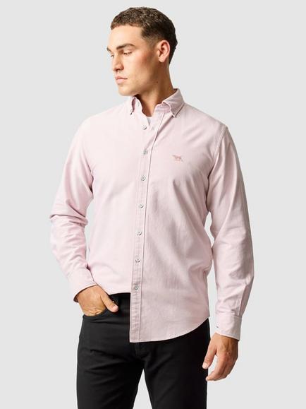 Rodd & Gunn Oxford Cotton Sports Fit Long Sleeve Shirt, Blush