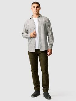 Rodd & Gunn Hend ValleyCotton Slim Fit Leaf Print Shirt, Maple - view 2, Maple