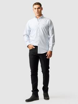 Rodd & Gunn Cotton Slim Fit Check Oxford Shirt - view 2, Dusk Blue