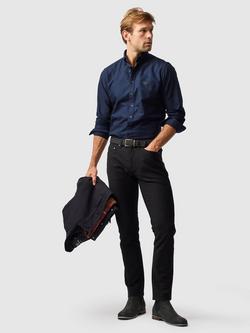 Rodd & Gunn Pure Cotton Long Sleeve Oxford Shirt, Thyme - view 2, Eclipse