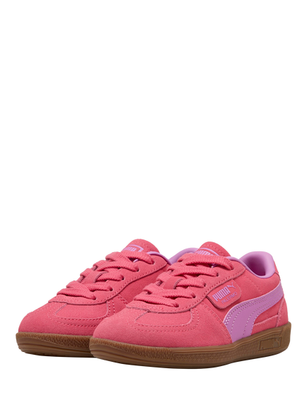 PUMA Kids' Palermo Leather Blend Trainers, Rose/Mauve - view 2, Rose/Mauve