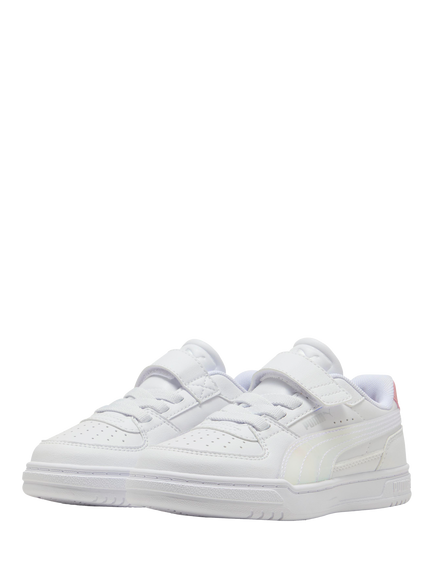 PUMA Kids' Caven III Leather Trainers, White - view 2, White