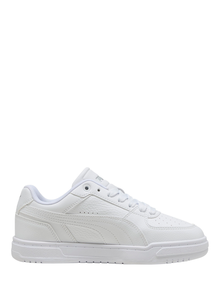 PUMA Kids' Caven III Leather Trainers, White, White