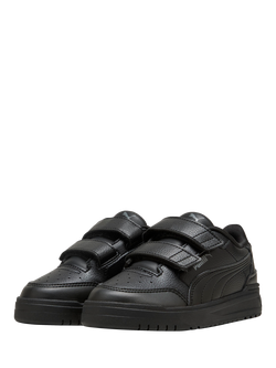 PUMA Kids' Shuffle Downtown Mid Trainers, Black - view 2, Black