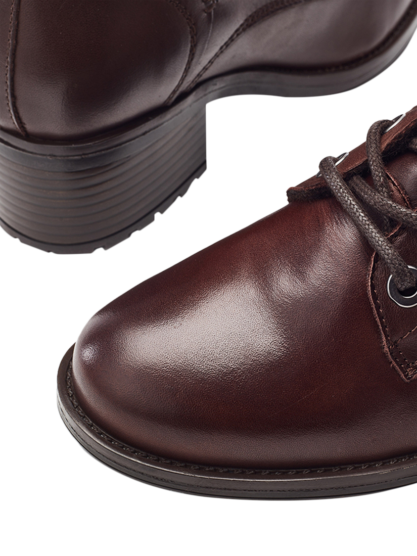 Product image 4 of 4, which shows Moda in Pelle Bezzy Leather Ankle Boots, Dark Brown, 3