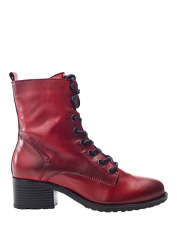 Moda in Pelle Bezzy Leather Ankle Boots, Dark Red