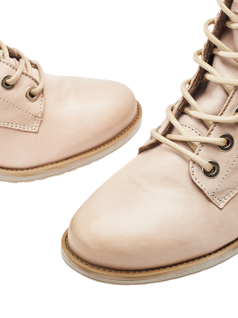 Product image 3 of 4, which shows Moda in Pelle Bezzy Leather Ankle Boots, Cream, 3