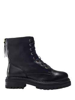 Moda in Pelle Onnay Leather Ankle Boots, Black