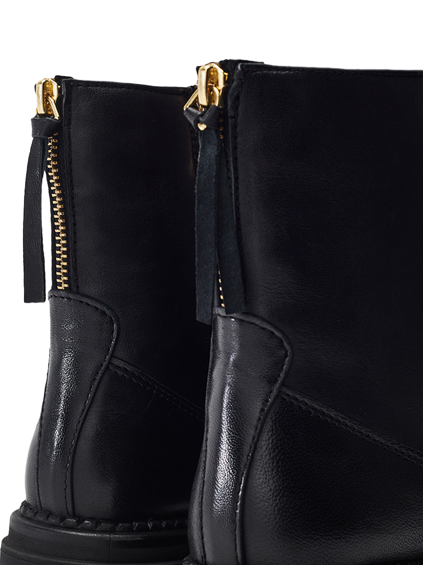 Product image 3 of 4, which shows Moda in Pelle Onnay Leather Ankle Boots, Black, 3