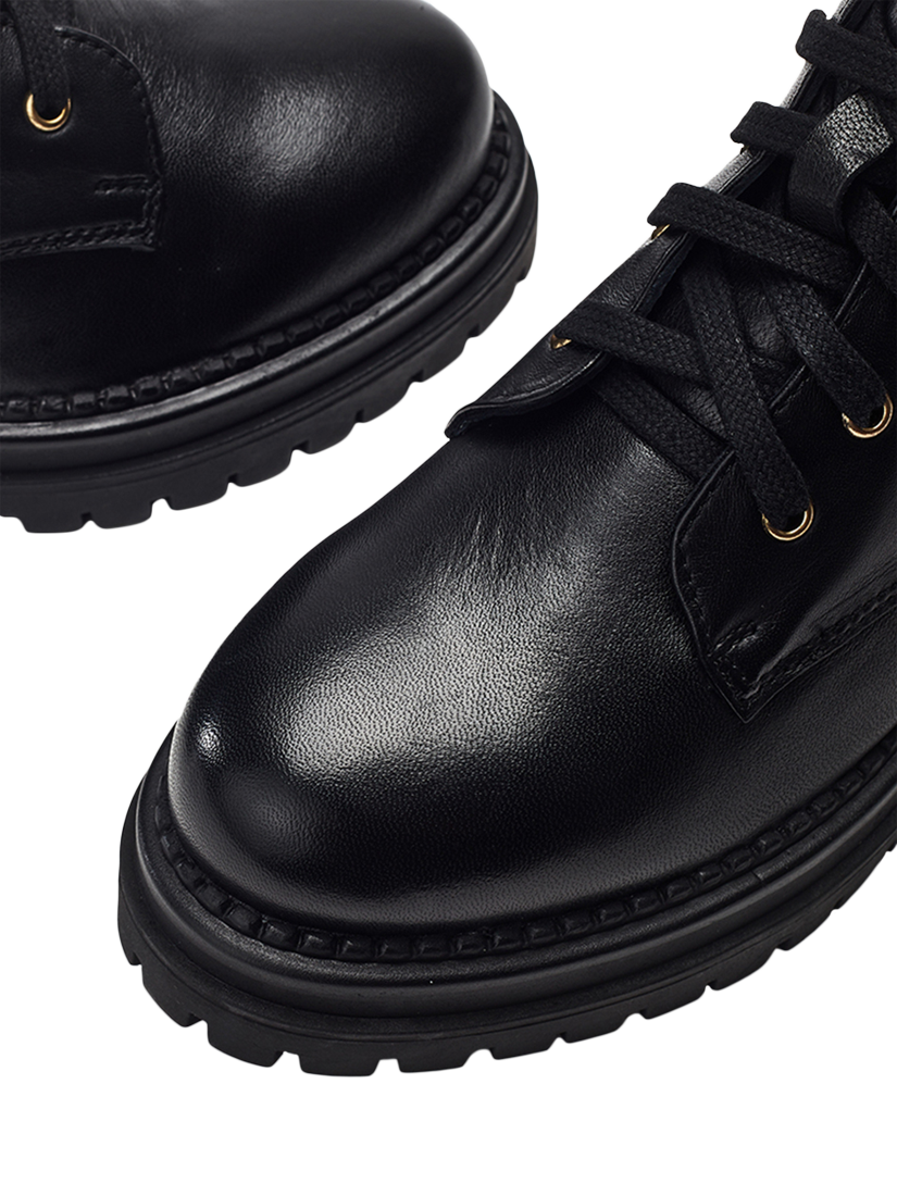 Product image 4 of 4, which shows Moda in Pelle Onnay Leather Ankle Boots, Black, 3