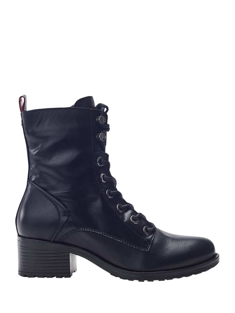 Product image 1 of 4, which shows Moda in Pelle Bezzy Leather Ankle Boots, Black, 3